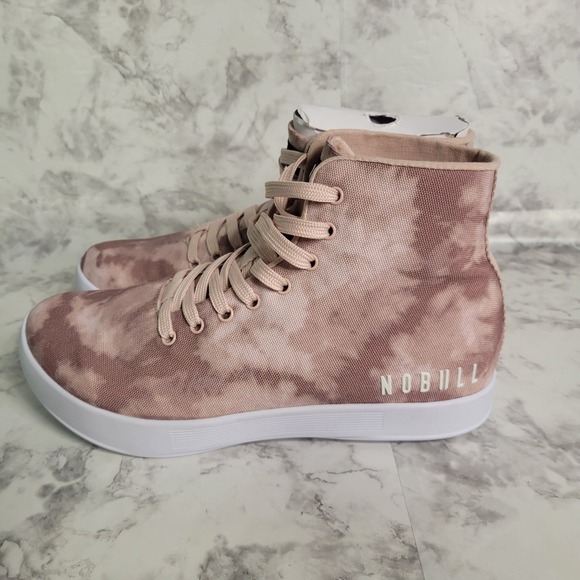 NOBULL Shoes - NOBULL Unisex Dusty Rose Tie-Dye High-Top Canvas Trainer Sneakers M 6 W 7.5 Gym
